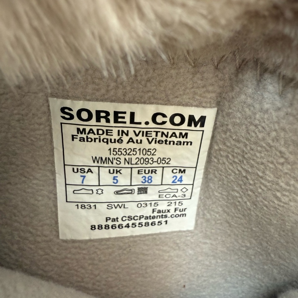 Women’s Sorel Tivoli High II Size 7 In Color Quarry - Picture 7 of 9